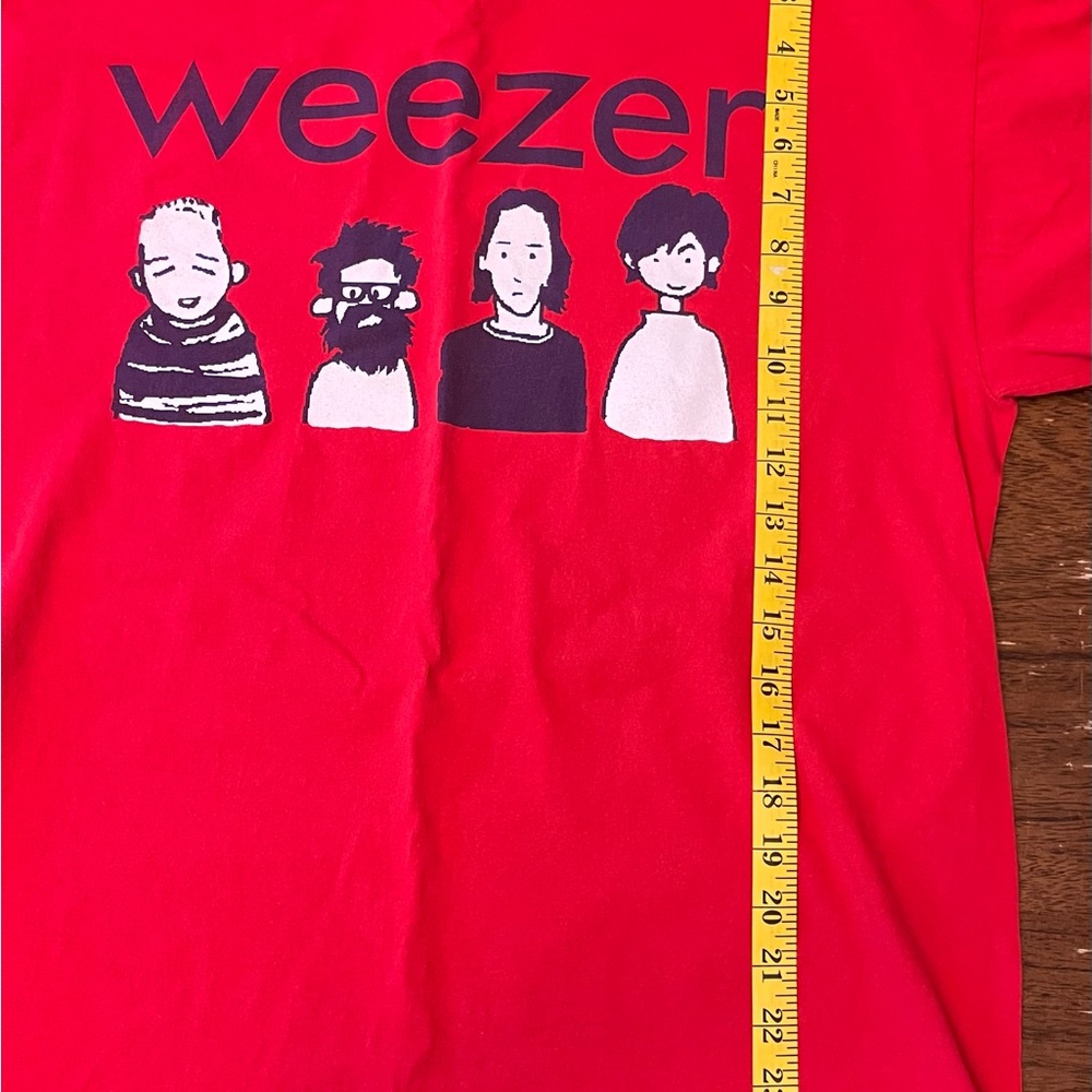 Red Weezer Graphic T-Shirt Vintage Y2K - Picture 4 of 6